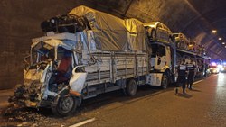 Bolu Dağı Tüneli'nde kaza: 1 yaralı