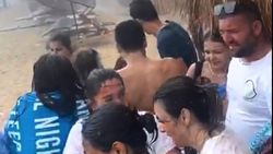 Edirne'de şiddetli yağmur tatilcilere zor anlar yaşattı