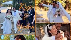 Özge Gürel ile Serkan Çayoğlu İtalya'da düğün yaptı