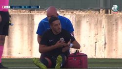 Çatalcasporlu futbolcudan sağlık görevlisine tepki