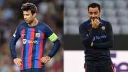 Tensions between Xavi and Pique in Barcelona