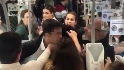 İstanbul'daki metrobüste boş koltuk kavgası