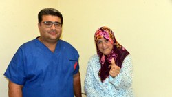 Kahramanmaraş'ta, beyninde milyonda bir görülen tümör çıkan kadın sağlığına kavuştu