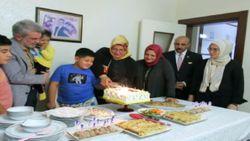 Kahramanmaraş'taki şehit oğluna doğum günü kutlaması