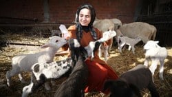 Balıkesir'de 21 yaşındaki genç kız devlet desteğiyle çiftçi oldu