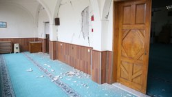 Düzce'de Fatih Camii'nde hasar oluştu