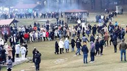 Bolu'da festivalde bir ton hamsi tüketildi