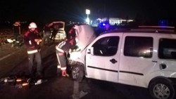 Malatya'da hafif ticari araçla pikap çarpıştı: 2 yaralı