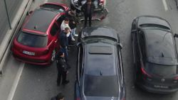 Avcılar'da zincirleme kazanın 150 metre ilerisinde bir kaza daha oldu