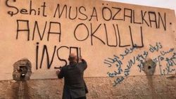 Şehit Musa Özalkan'ın vasiyeti için ilk kazma vuruldu