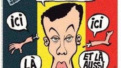 Charlie Hebdo'nun tepki alan Belçika saldırısı karikatürü