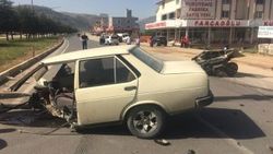 İkiye bölünen araçtan sağ çıktılar
