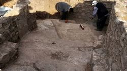 Harput Kalesi'nde açık hava sunak alanı bulundu
