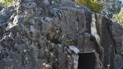 Adıyaman'da Roma dönemine ait kaya mezar bulundu