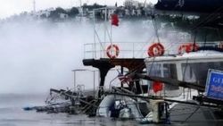 Bodrum'da fırtına tekneleri batırdı
