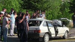 Uşak'ta trafik kazası: 1 ölü