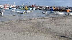 Tekirdağ'da deniz çekildi tekneler karaya oturdu