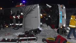 Konya'da kaza: 1 ölü, 46 yaralı