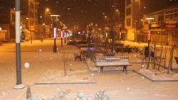 Ağrı'da kar kalınlığı 10 santimetreye ulaştı