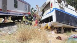 Manisa Alaşehir'de tren kazası