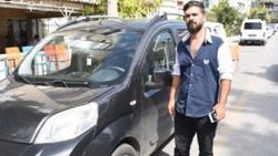 Aracı çalan hırsız trafikte sıkışınca kaçtı