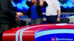 Canlı yayında yine Gürcü vekiller birbirine girdi