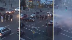 Düğün konvoyunda yol kesen Türkler Almanları şaşırttı