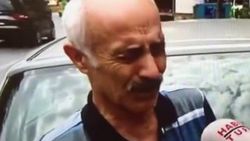 Kaldırıma park eden sürücü ne diyeceğini şaşırdı