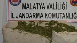 Malatya'da toprağa gömülü uyuşturucu bulundu