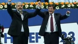 Başbakan Davutoğlu ve Hamas lideri Halid Meşal Konya'da