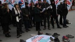 Eskişehir'de ayakkabılı eylem