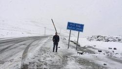 Rize'ye kar yağdı
