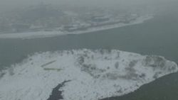 İstanbul’u kaplayan kar havadan görüntülendi