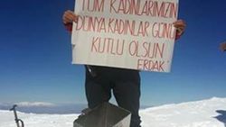Bolkarlar'ın zirvesindeki 7 dağcıdan kadınlar günü mesajı