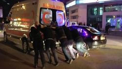 Bursa'da 112 ambulansın imdadına vatandaş yetişti