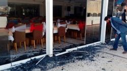 Kilis'te bir otele bomba isabet etti