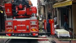 Taksim’de yangın paniği