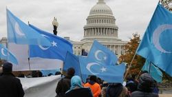 Uygur Türkleri Washington'da Çin'i protesto etti