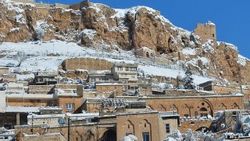 Mardin'e kar beyazı çok yakıştı