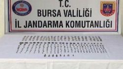 Bursa'da yolcu otobüsünde 322 parça tarihi eser bulundu