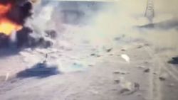 Tank ile bombalı araç arasındaki düello