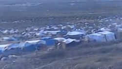 Afrin'den kaçan binlerce kişinin kaldığı çadırlar