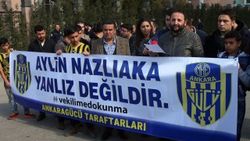 Aylin Nazlıaka'ya Ankaragücü taraftarlarından destek