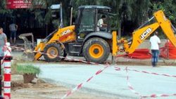 Aydın'da doğalgaz borusu patladı
