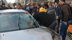 Samsun'da kalp krizi geçiren sürücü kaza yaptı