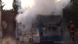 Kağıthane'de midibüs yangını