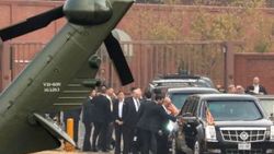 Trump 'silahsızlandırılmış bölge'de aracından inemedi