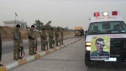 Peşmergeler, YPG'li teröristin cenazesinde