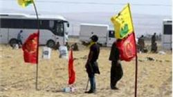 Türkiye-Suriye sınırına PKK bayrağı astılar