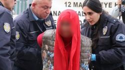 Adana'da bombalı kadın paniği